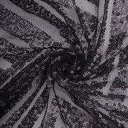 20" x 20" Tulle Net Fabric Napkin with Sequins and Geometric Pattern