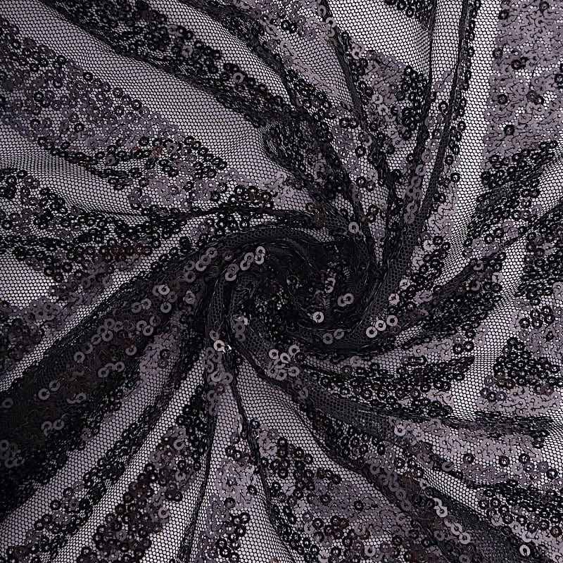 20" x 20" Tulle Net Fabric Napkin with Sequins and Geometric Pattern