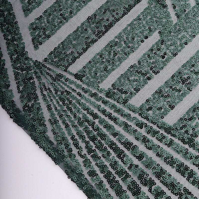 20" x 20" Tulle Net Fabric Napkin with Sequins and Geometric Pattern