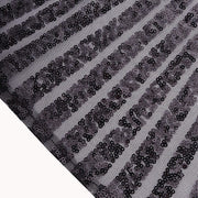 20" x 20" Tulle Net Fabric Napkin with Sequins and Geometric Pattern