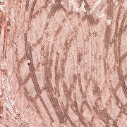 20" x 20" Wave Embroidered Sequin Mesh Dinner Napkin