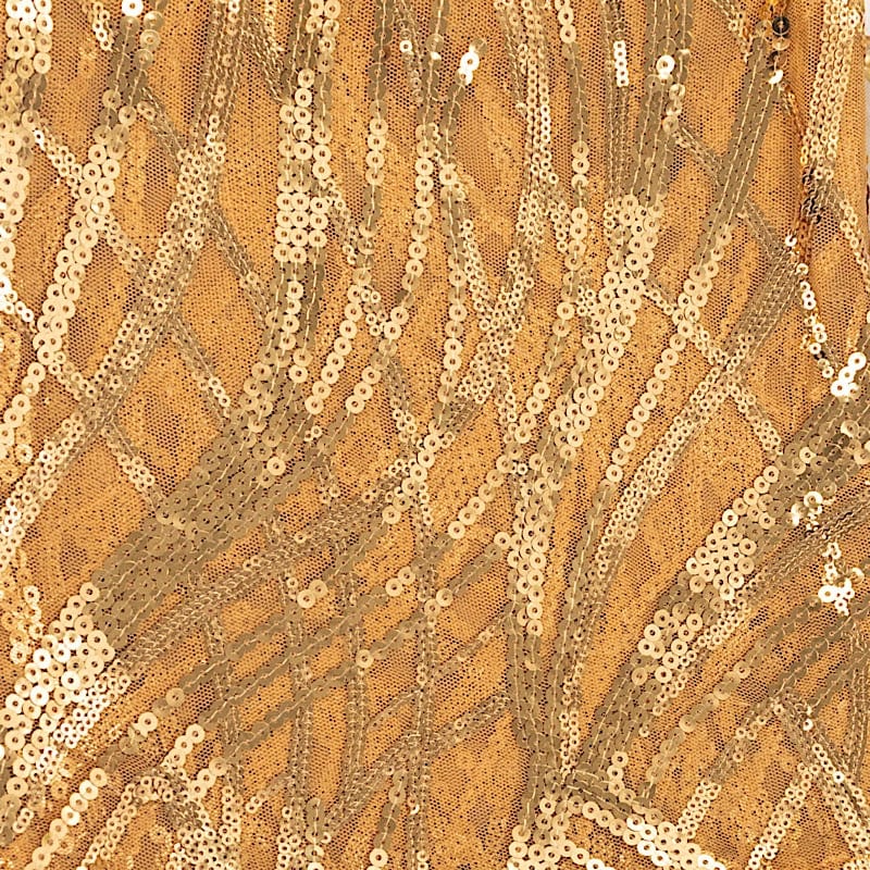 20" x 20" Wave Embroidered Sequin Mesh Dinner Napkin