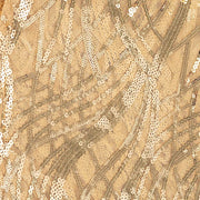 20" x 20" Wave Embroidered Sequin Mesh Dinner Napkin