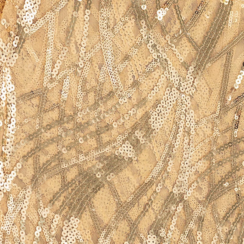 20" x 20" Wave Embroidered Sequin Mesh Dinner Napkin