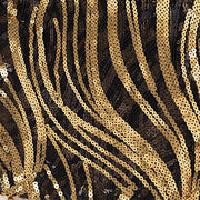 20" x 20" Wave Embroidered Sequin Mesh Dinner Napkin