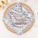 20" x 20" Wave Embroidered Sequin Mesh Dinner Napkin NAP_02_WAVE_SILV