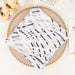 20" x 20" Wave Embroidered Sequin Mesh Dinner Napkin NAP_02_WAVE_WHBK