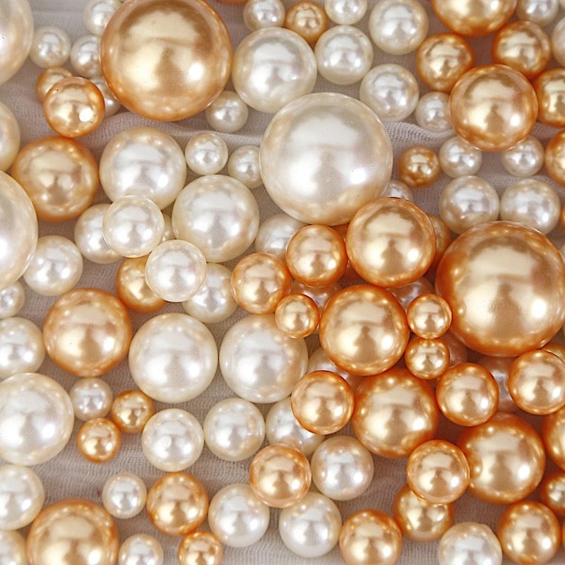 200 Assorted Lustrous Faux Pearl Beads Vase Fillers