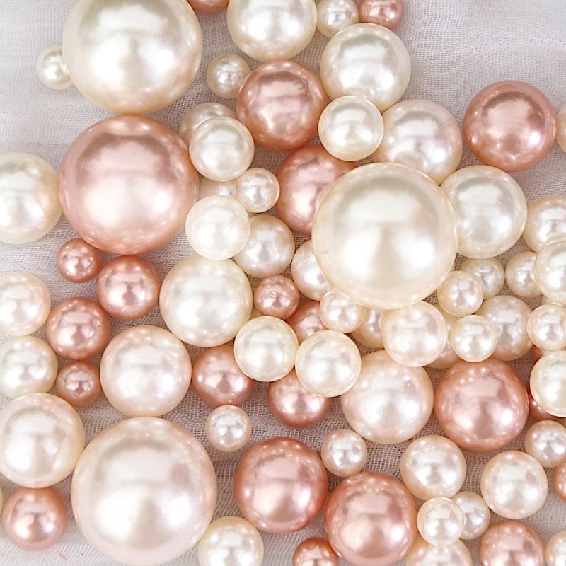 200 Assorted Lustrous Faux Pearl Beads Vase Fillers