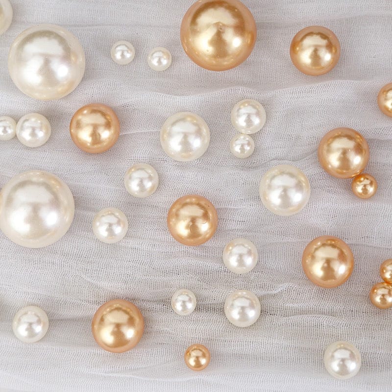 200 Assorted Lustrous Faux Pearl Beads Vase Fillers