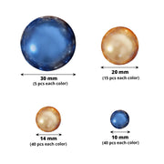 200 Assorted Lustrous Faux Pearl Beads Vase Fillers