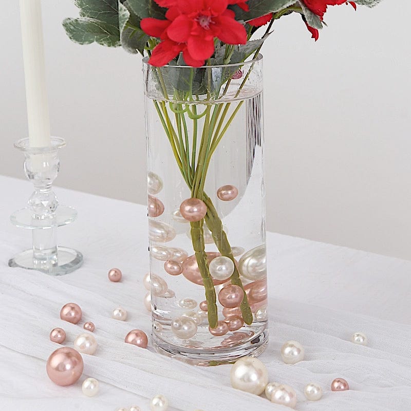 200 Assorted Lustrous Faux Pearl Beads Vase Fillers