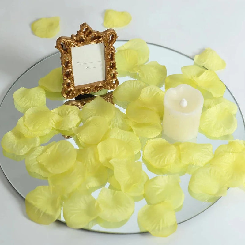 2000 Silk Rose Petals Round Artificial Flowers Table Confetti