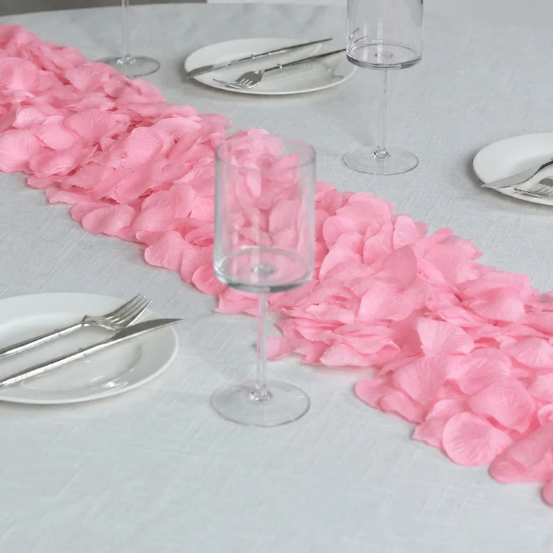 2000 Silk Rose Petals Round Artificial Flowers Table Confetti