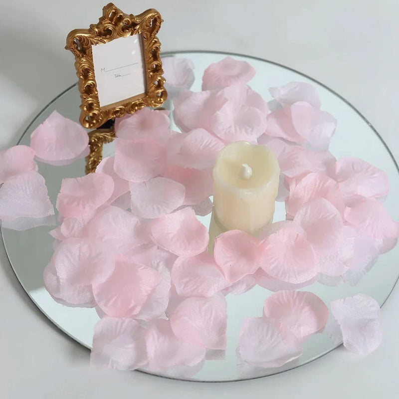 2000 Silk Rose Petals Round Artificial Flowers Table Confetti