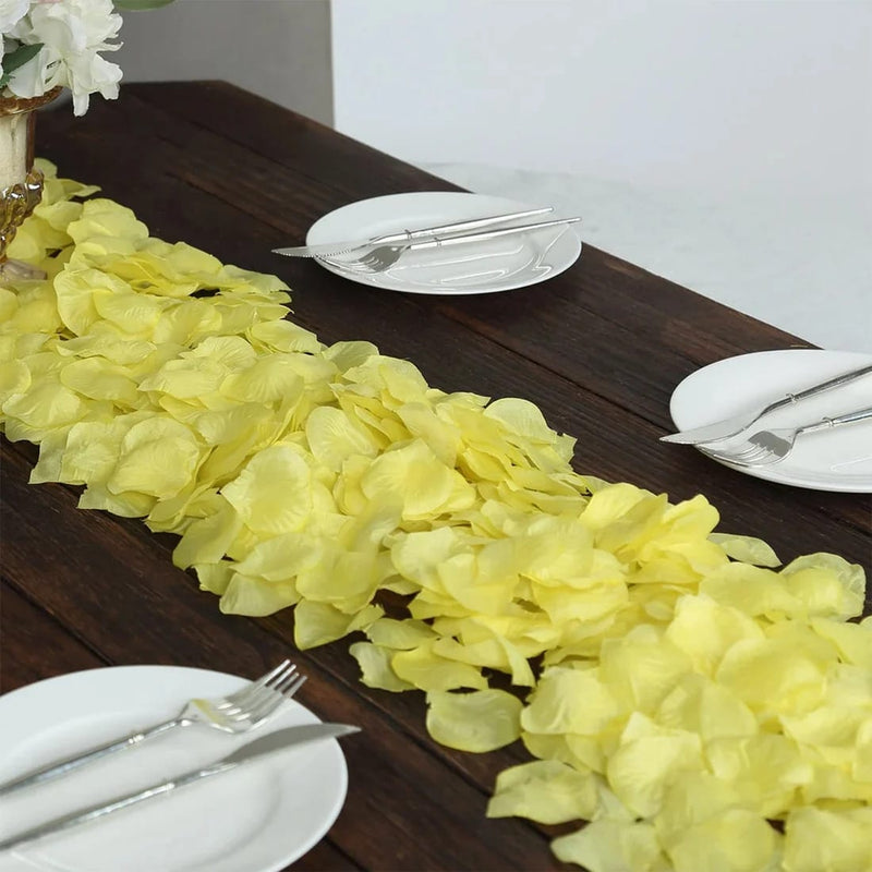 2000 Silk Rose Petals Round Artificial Flowers Table Confetti