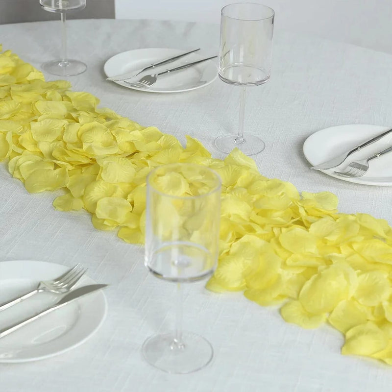 2000 Silk Rose Petals Round Artificial Flowers Table Confetti