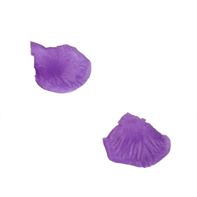 2000 Silk Rose Petals Round Artificial Flowers Table Confetti PET_BAG_PURP_PK2K
