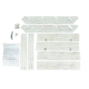 21" Ladder 4 Tier Wooden Cupcake Holder Dessert Display Stand - Whitewashed CAKE_WOD011_20_WHT