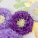 21 Tissue Paper Pom Poms Chrysanthemum Flowers with Butterflies and Leaves Set