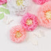 21 Tissue Paper Pom Poms Chrysanthemum Flowers with Butterflies and Leaves Set