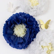 21 Tissue Paper Pom Poms Chrysanthemum Flowers with Butterflies and Leaves Set