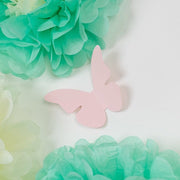 21 Tissue Paper Pom Poms Chrysanthemum Flowers with Butterflies and Leaves Set
