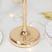 22" Metal 3 Arm Candelabra Taper Candle Holder - Gold CHDLR_CAND_039_3_GOLD