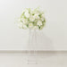 22" Pre-Arranged Silk Roses Bouquet Artificial Flower Ball - White ARTI_BALL_RS03_22_WHT