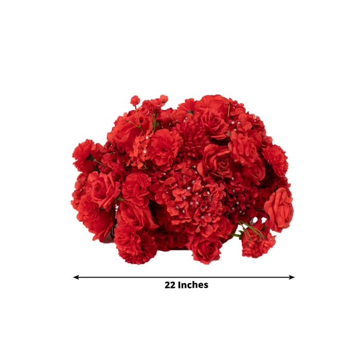 22" Silk Roses Hydrangea Chrysanthemum Bouquet Artificial Flower Ball