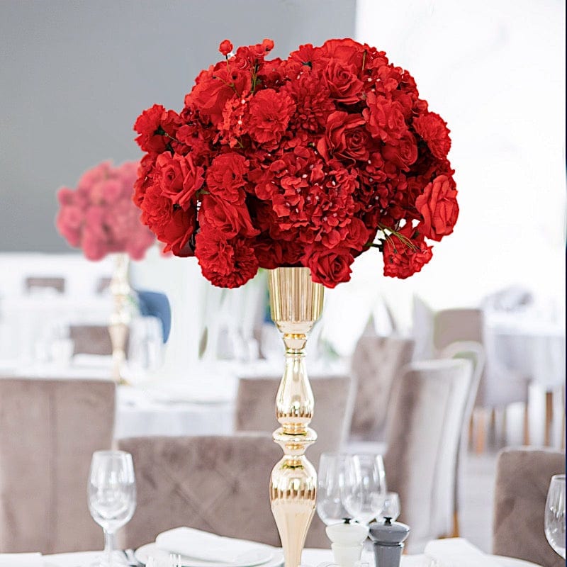 22" Silk Roses Hydrangea Chrysanthemum Bouquet Artificial Flower Ball