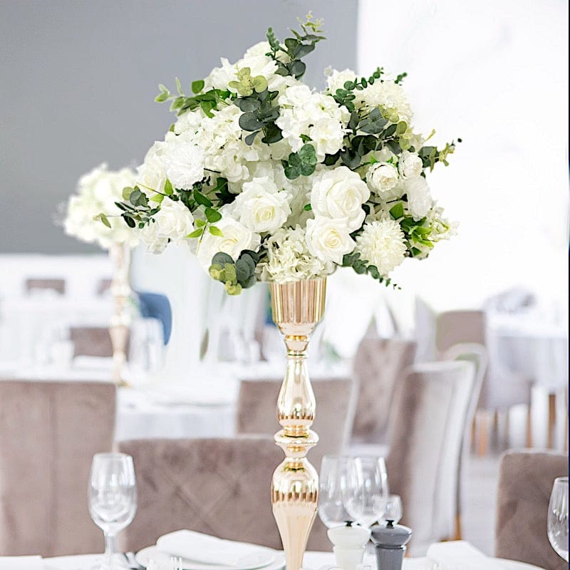 22" Silk Roses Hydrangea Chrysanthemum Bouquet Artificial Flower Ball