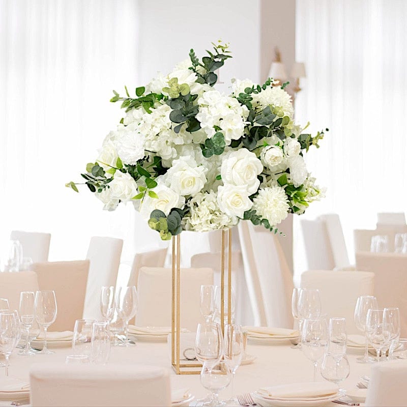 22" Silk Roses Hydrangea Chrysanthemum Bouquet Artificial Flower Ball