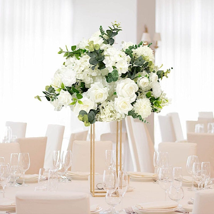 22" Silk Roses Hydrangea Chrysanthemum Bouquet Artificial Flower Ball