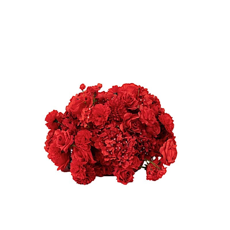 22" Silk Roses Hydrangea Chrysanthemum Bouquet Artificial Flower Ball ARTI_BALL_RS04_22_MIXRED