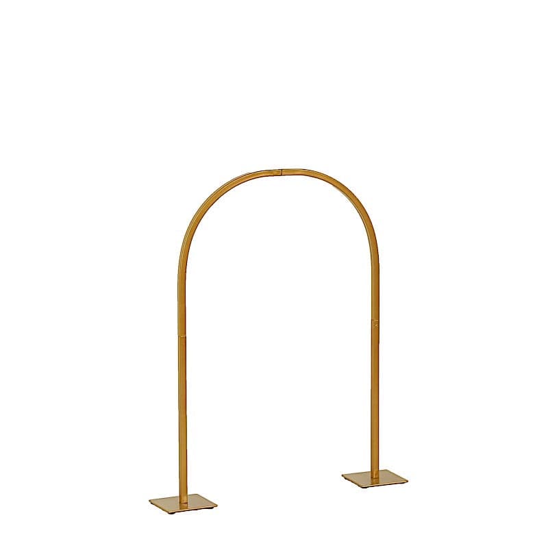 23" Metal Floral Chiara Arch Table Centerpiece with Rounded Top - Gold WOD_HOPMET06_24_GOLD