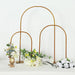 23" Metal Floral Chiara Arch Table Centerpiece with Rounded Top - Gold WOD_HOPMET06_24_GOLD