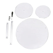 23" Spiral 3 Tier Round Plastic Cupcake Holder Dessert Display Stand - Clear CAKE_PLST_R011_3_CLR