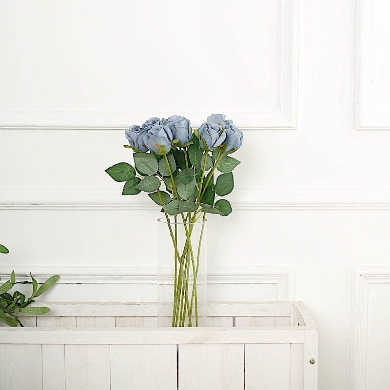 24 Artificial 31" Long Stem Silk Roses Flowers