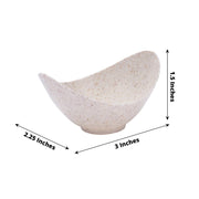 24 Bowls 3" Biodegradable Wheat Straw Fiber Dessert Cups - Natural DSP_DST_BPL003_1_NAT