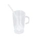 24 Clear 2 oz Plastic Mini Coffee Tea Espresso Cups with Spoons - Disposable Tableware DSP_DST_CU010_2_CLR