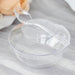 24 Clear 3.5 oz Round Plastic Dessert Cups with Lid and Spoon Set - Disposable Tableware DSP_DST_CU002_3_CLR
