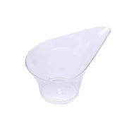 24 Clear 3 oz Mini Teardrop Plastic Dessert Cups - Disposable Tableware DSP_DST_CU005_3_CLR