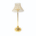 24" Crystal Beaded Lamp Style Shade Candle Holder - Gold CHDLR_CAND_044_25_GOLD