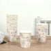 24 Disposable 9oz French Toile Paper Cups - White
