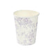 24 Disposable 9oz French Toile Paper Cups - White