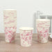 24 Disposable 9oz French Toile Paper Cups - White