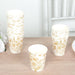 24 Disposable 9oz French Toile Paper Cups - White