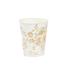 24 Disposable 9oz French Toile Paper Cups - White