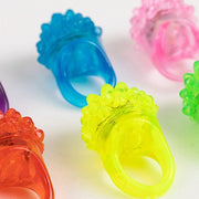 24 Flashing LED Light-Up Jelly Rings - Assorted LED_RING01_ASST